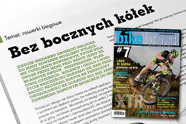 "Bez bocznych kółek" - Katarzyna Kędracka - magazyn rowerowy bikeBoard nr 7 