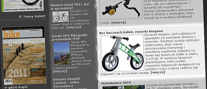 Bez bocznych kółek: rowerki biegowe | źródło: bikeboard.pl