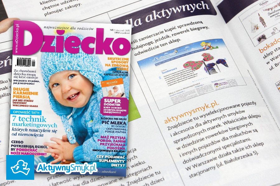 Miesięcznik DZIECKO o sklepie AktywnySmyk.pl