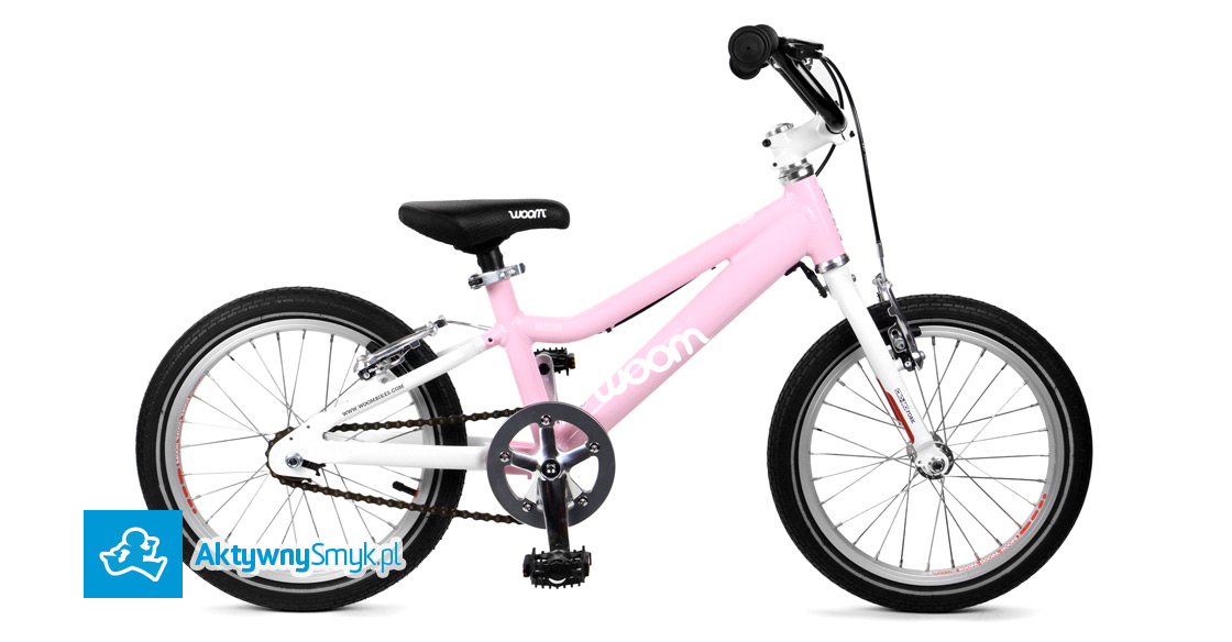 Lekki różowy rower dla ponad 4 latki (wzrost ponad 105 cm) - Woom 3 - AktywnySmyk Warszawa Białobrzeska 5